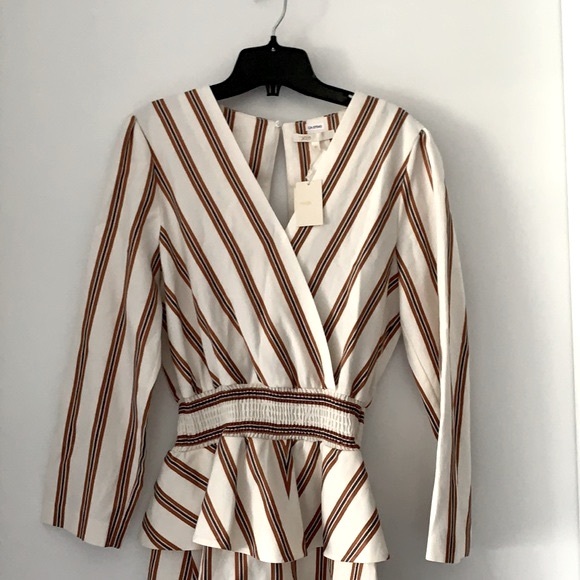 MAJE COMBINATION SHORT RAYURE ROMPER - Picture 4 of 11